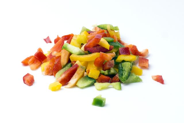 Paprika mix in blokjes per kilo