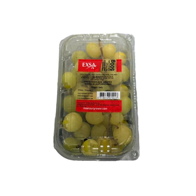 Witte druiven pitloos per bak 500 gram