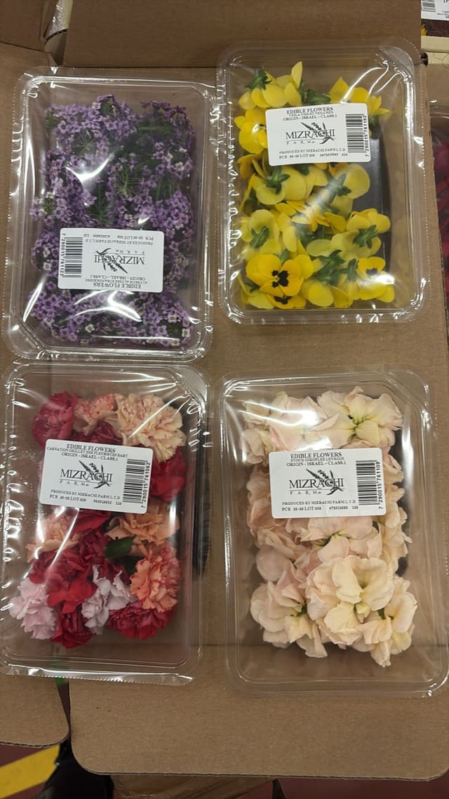 eetbare bloemen in het seizoen