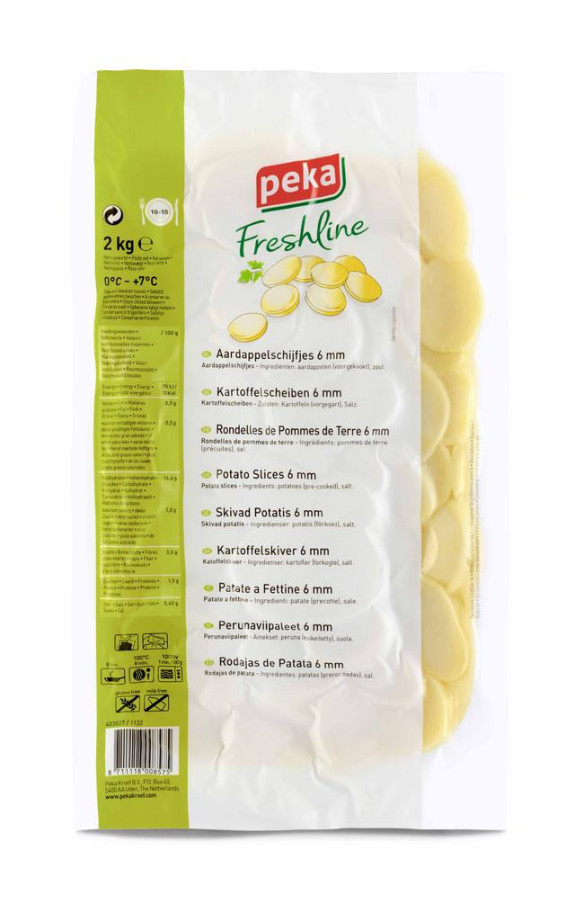 Aardappelschijfjes 6mm 1132 per 2kg
