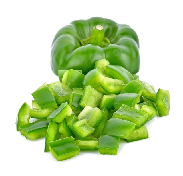 Groene paprika blok per kilo